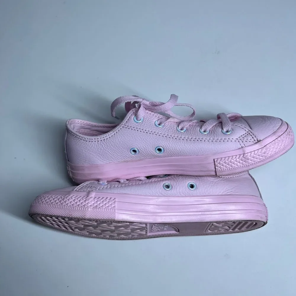Converse Youth Girl Chuck Taylor All Star Leather Ox Pink Foam Pink Foam size 3Y